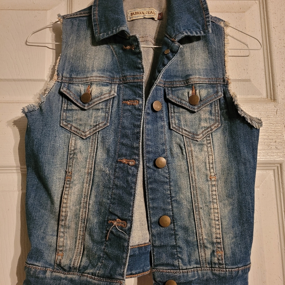 Jean Jacket vest